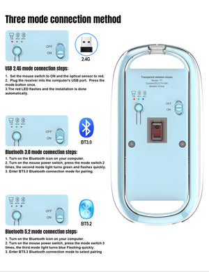 Wireless Transparent Mouse