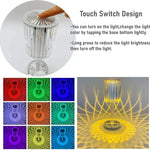 Diamond Table Lamp Touch and Remote Control 16 Color USB Rechargable