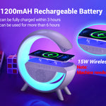 G Shape RGB Lamp With Speaker and Wireless Charger
